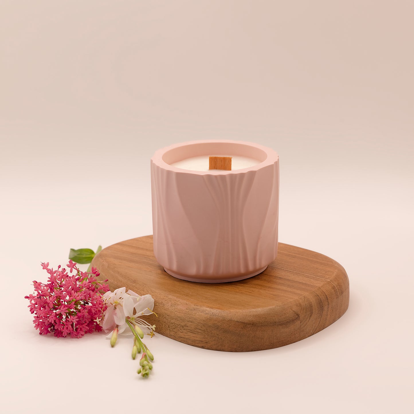 Bougie parfumée - Alma - Cognac (couleur vieux rose)
