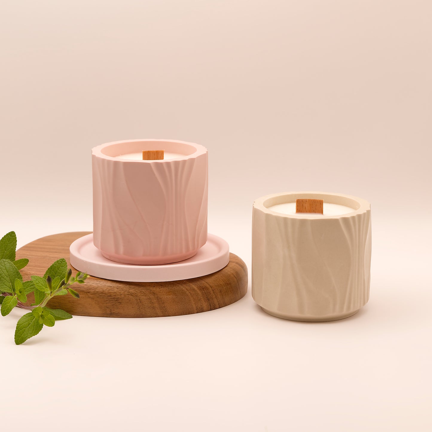 Bougie parfumée - Alma - Cognac (couleur vieux rose)