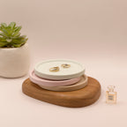 Ensemble de petits plateaux ronds en jesmonite