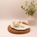 Plateau en jesmonite Biloba