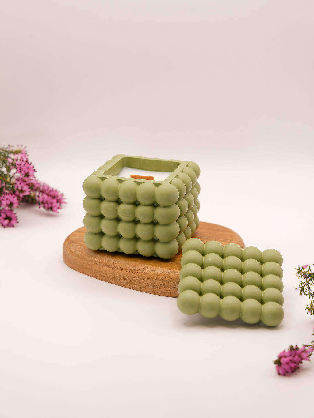 Bougie Alice - Parfum Cuir et bois - L'Atelier de Silaya
