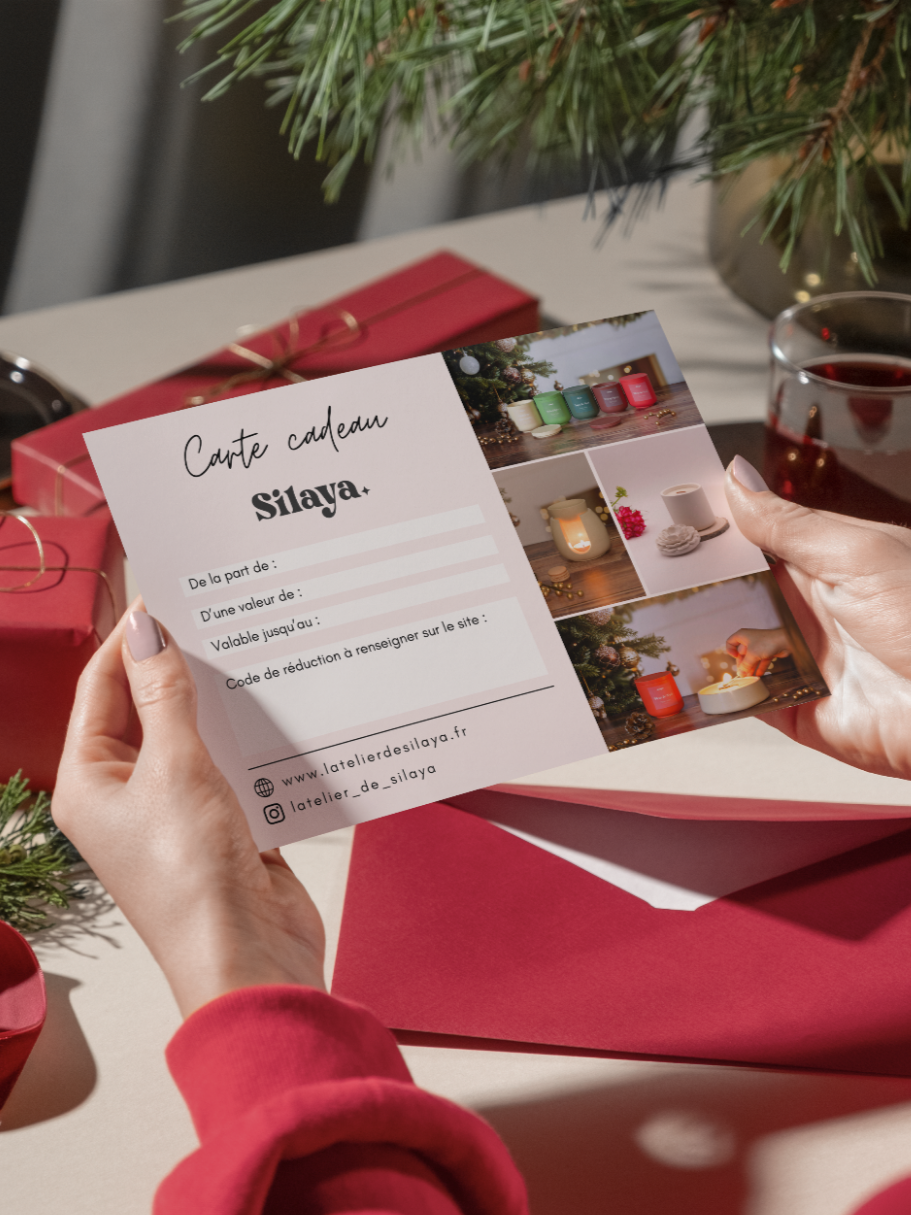 Carte cadeau pour créations artisanales
